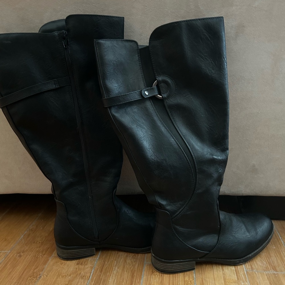 Elegant Black Over the Knee Boots